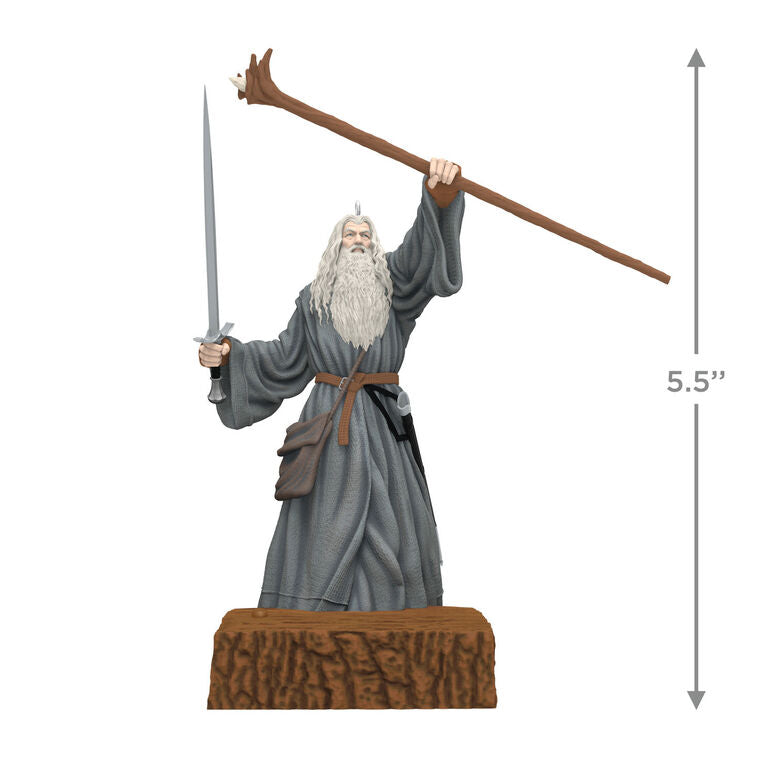 The Lord of the Rings: Gandalf the Grey Ornament with Sound - 2025 Hallmark Keepsake Christmas Ornament