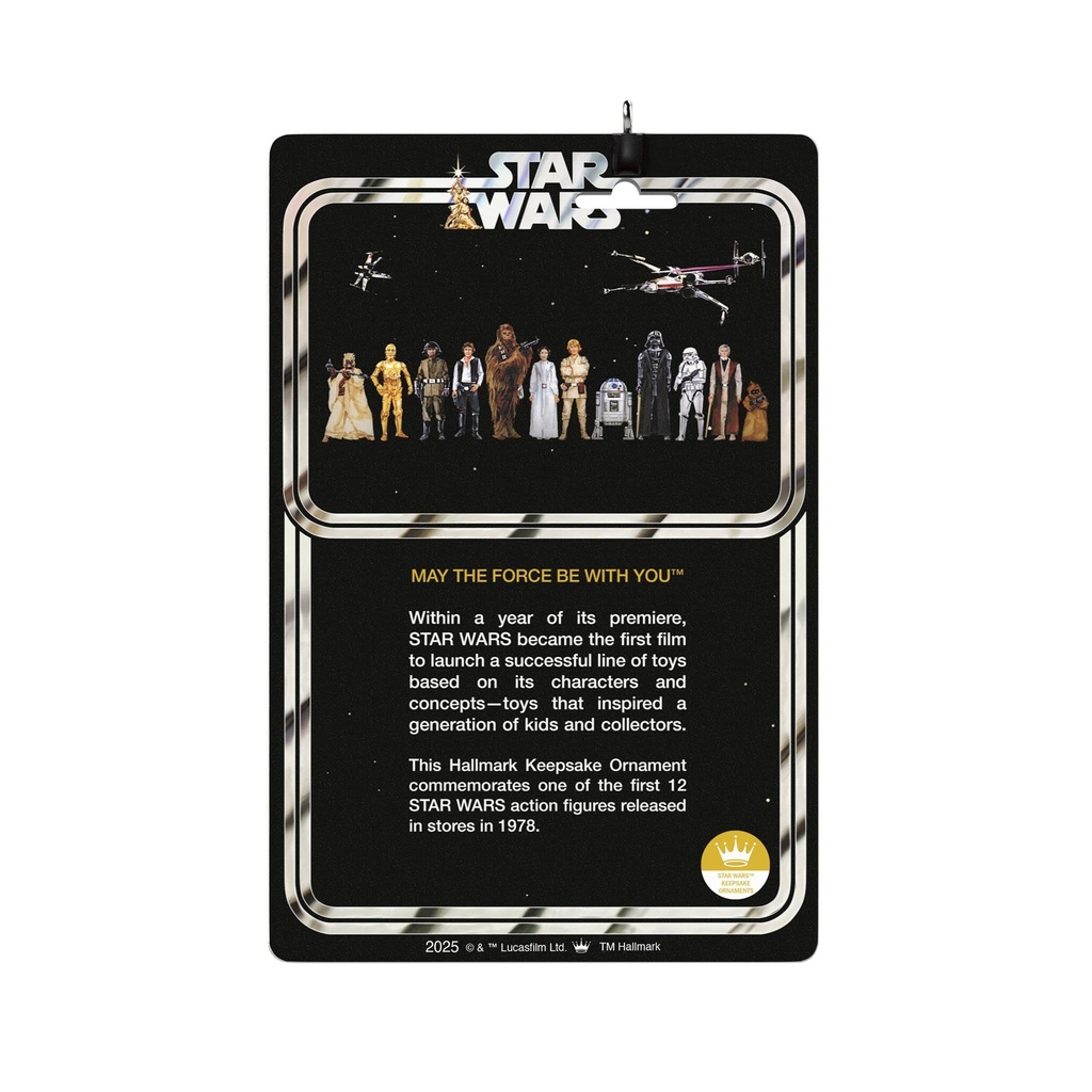 Star Wars: Luke Skywalker Vintage Figure Ornament - 2025 Hallmark Keepsake Christmas Ornament