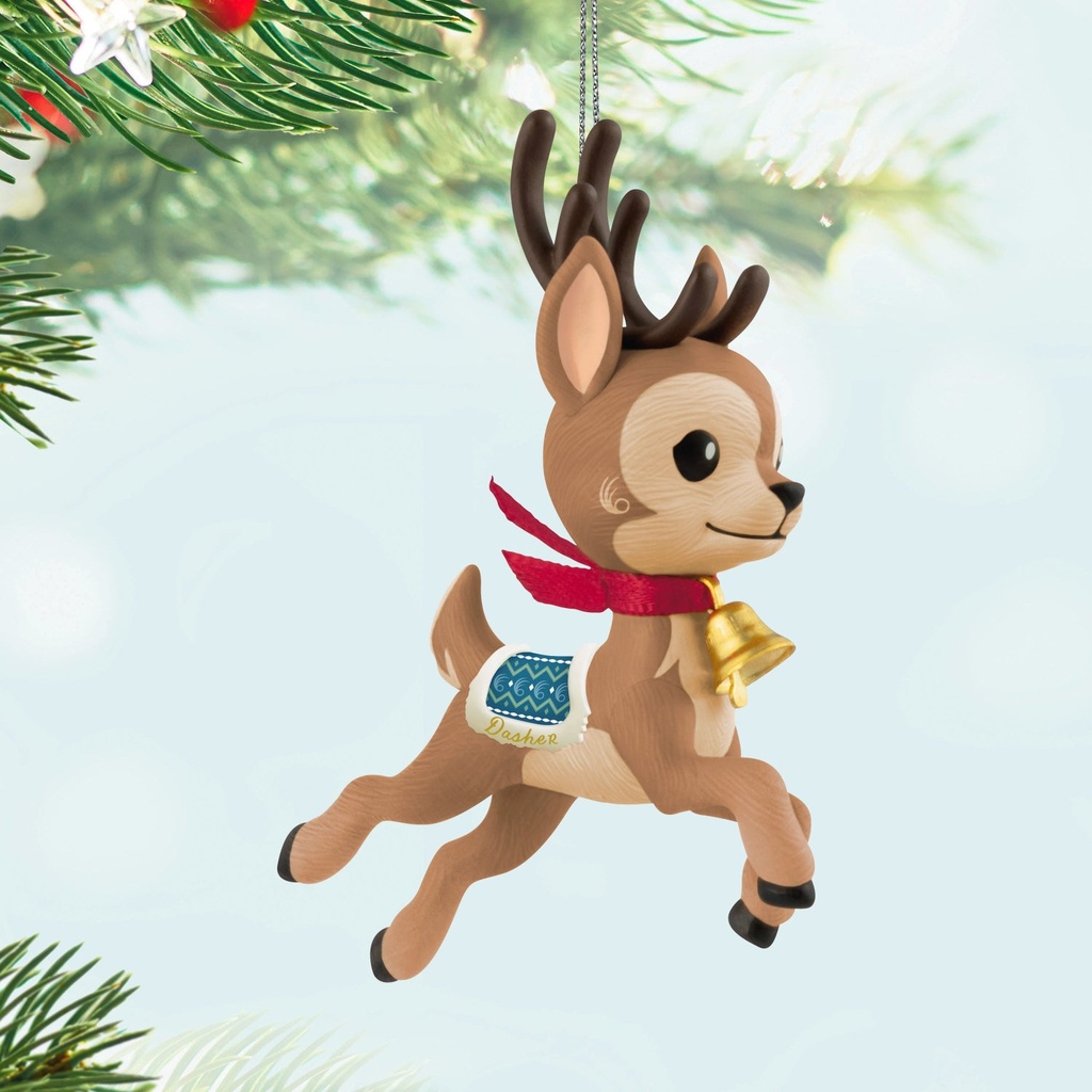 Dasher (1st in the Eight Tiny Reindeer Series) - 2025 Hallmark Keepsake Christmas Ornament
