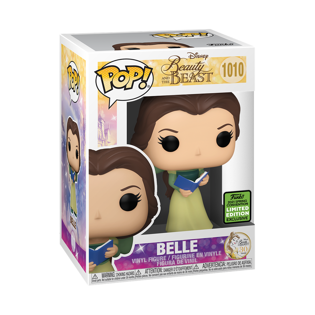 Beauty and the Beast - Belle in Green Dress w/ Book (30th Anniversary) Pop! Vinyl ECCC 2021