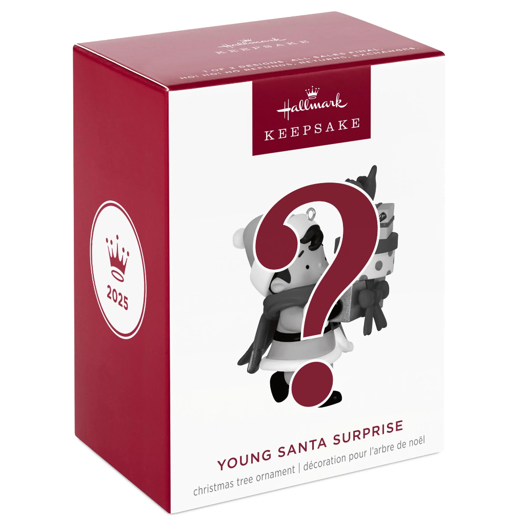 2025 Young Santa Surprise Box - 2025 Hallmark Keepsake Christmas Ornament