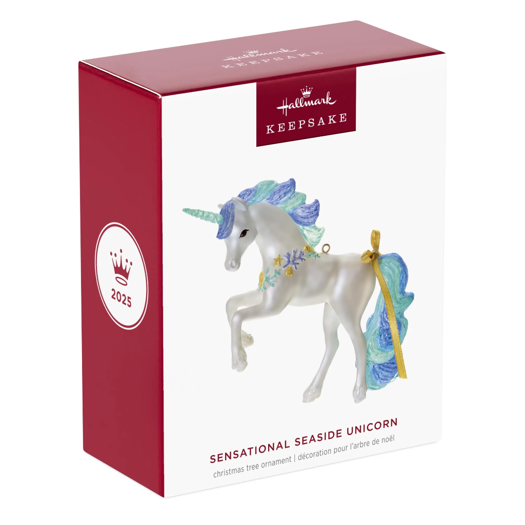 Sensational Seaside Unicorn - 2025 Hallmark Keepsake Christmas Ornament