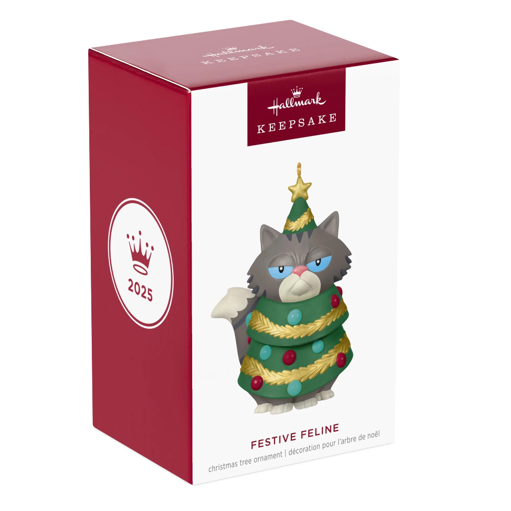 Festive Feline - 2025 Hallmark Keepsake Christmas Ornament