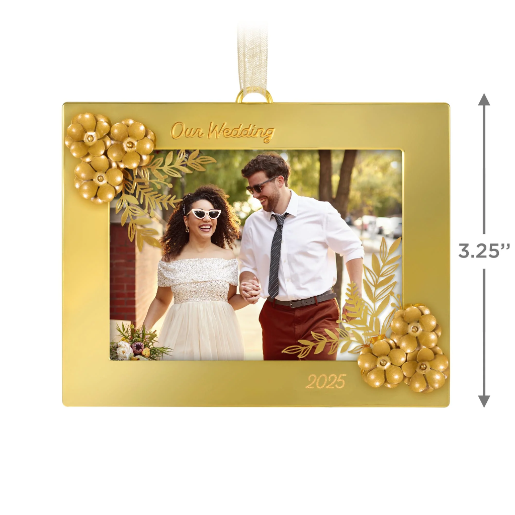 Our Wedding Photo Holder - 2025 Hallmark Keepsake Christmas Ornament