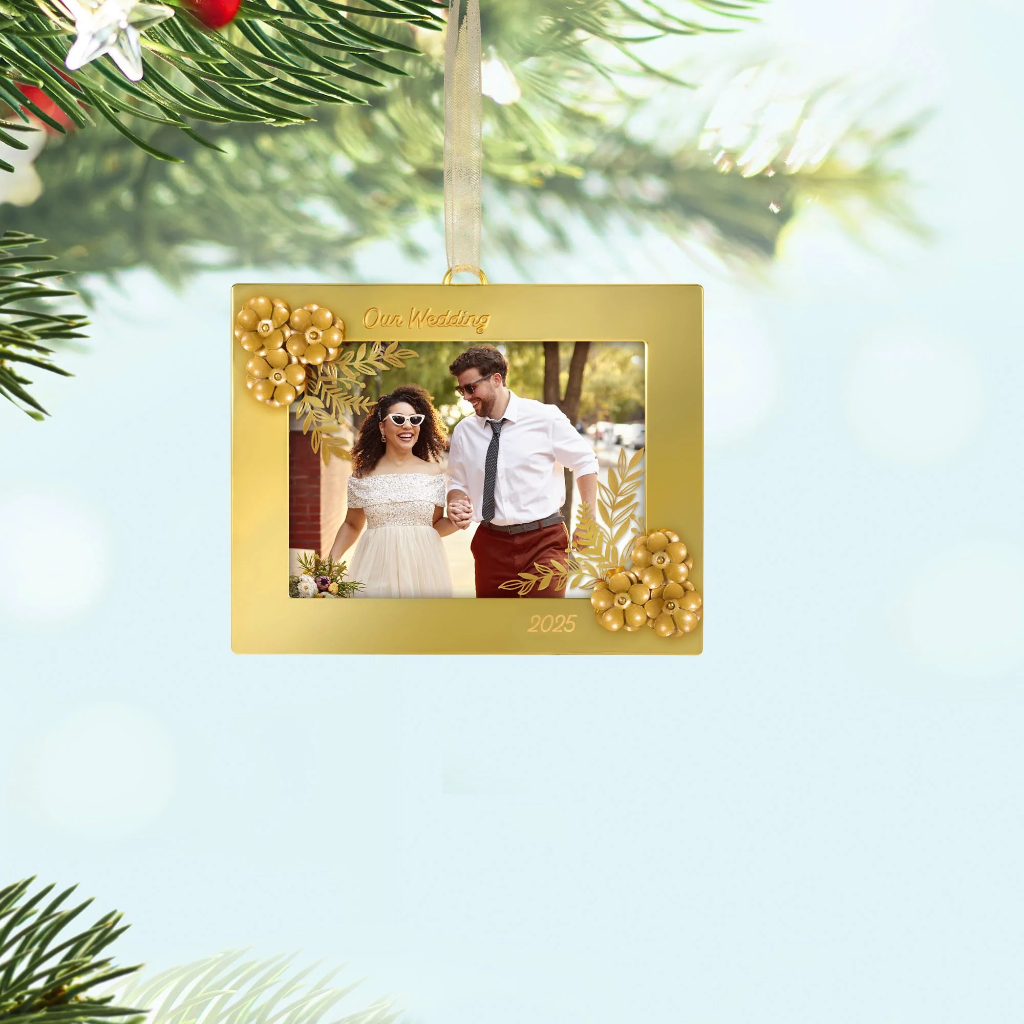Our Wedding Photo Holder - 2025 Hallmark Keepsake Christmas Ornament