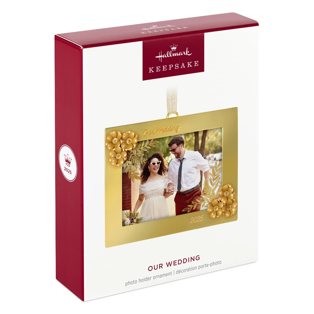Our Wedding Photo Holder - 2025 Hallmark Keepsake Christmas Ornament