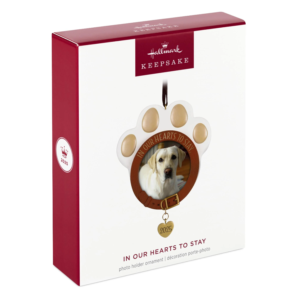 In Our Hearts to Stay Pet Photo Holder - 2025 Hallmark Keepsake Christmas Ornament