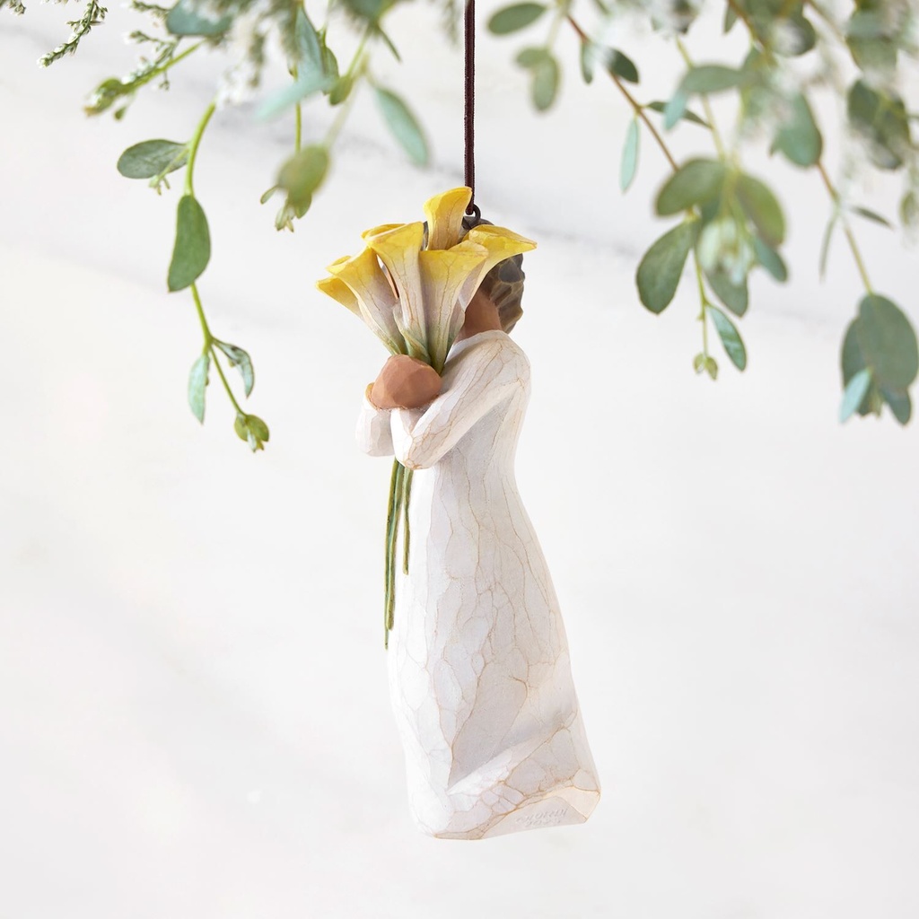 Willow Tree by Susan Lordi - With Gratitude Ornament (Filled with a golden light of gratitude)