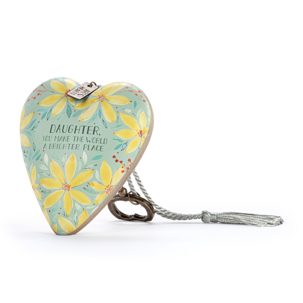 Demdaco Art Heart - Daughter You Make the World A Better Place