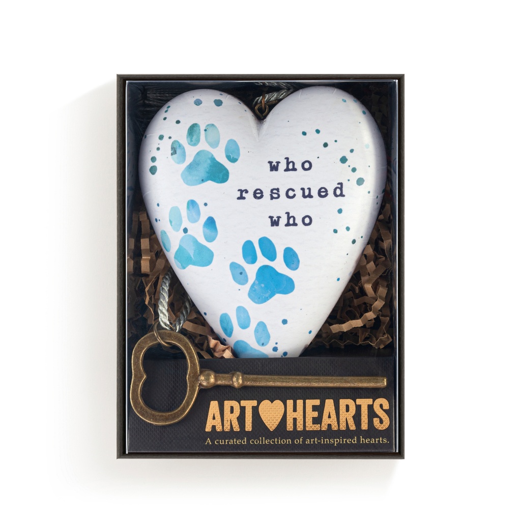 Demdaco Art Heart - Who Rescued Who
