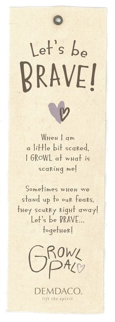 Demdaco - Growl Pal Let's Be Brave 16" Plush