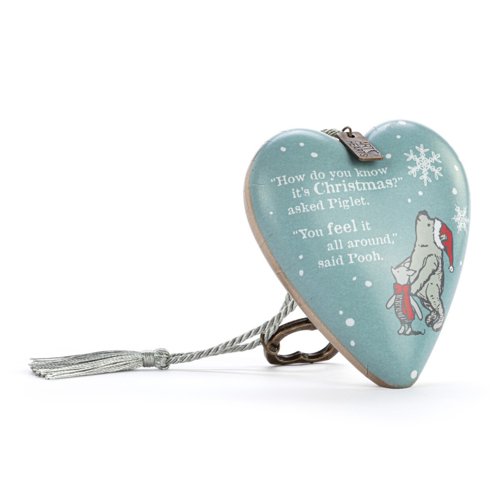 Demdaco Art Heart - Winnie The Pooh Christmas All Around