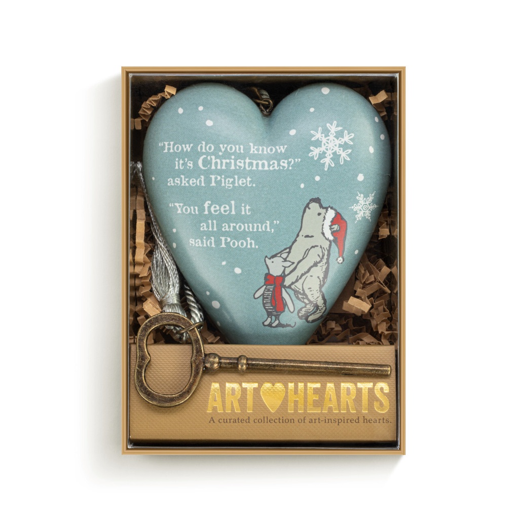 Demdaco Art Heart - Winnie The Pooh Christmas All Around