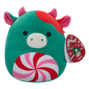 Ruben the Peppermint Cow 7.5 Inch Squishmallows Christmas 2025 Assortment A