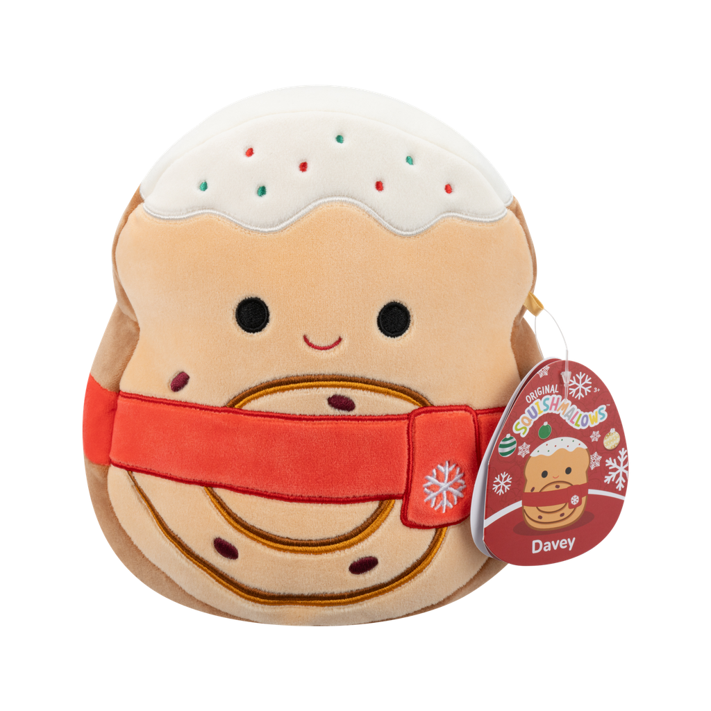 Davey the Cinnamon Roll Toast 7.5 Inch Squishmallows Christmas 2025 Assortment A