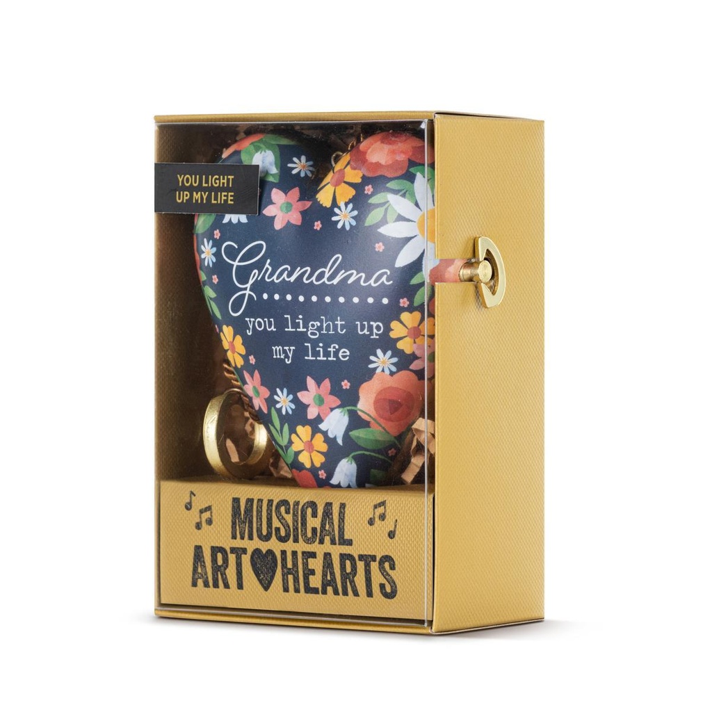 Demdaco Musical Art Heart - Grandma