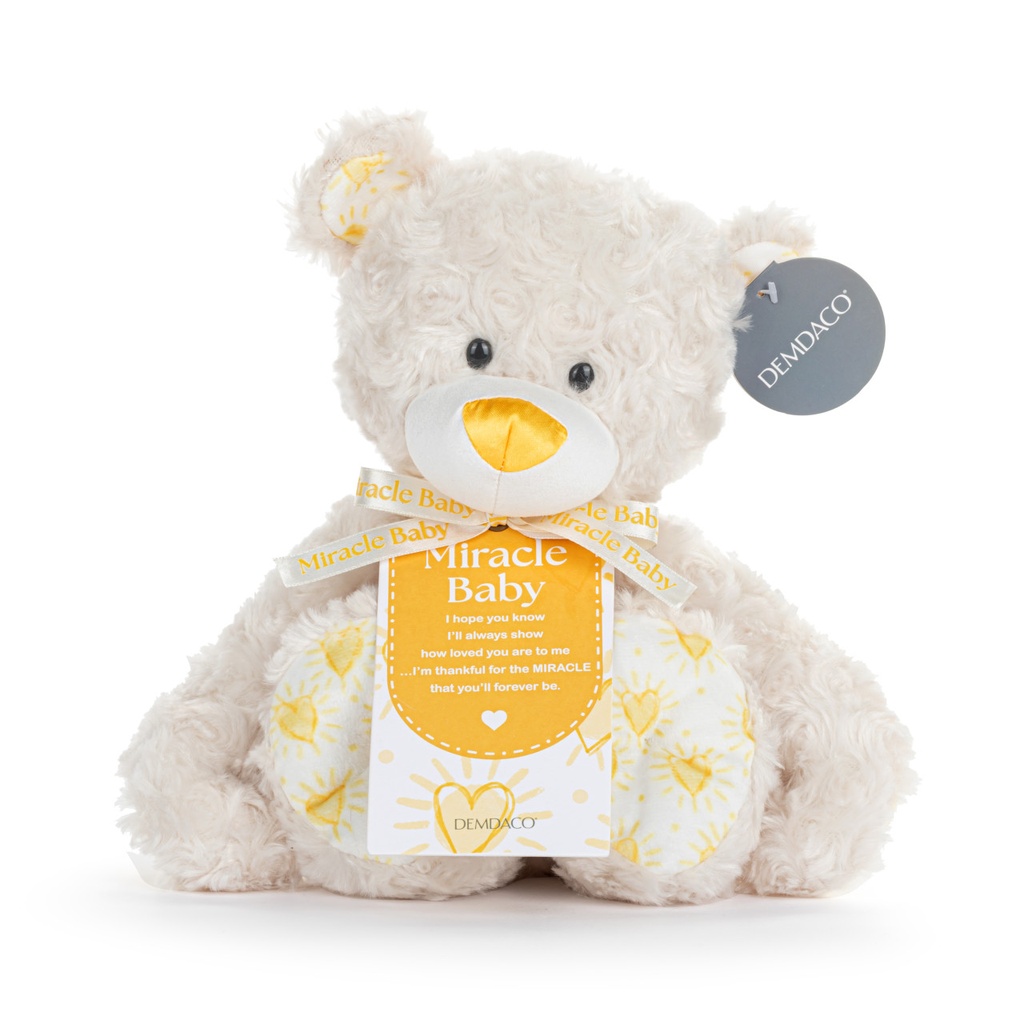 Demdaco - Miracle Baby Bear 33cm Plush
