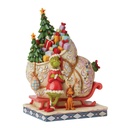 Grinch by Jim Shore - 21.4cm/8.5" Grinch & Max Standing by Sleigh