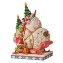 Grinch by Jim Shore - 21.4cm/8.5" Grinch & Max Standing by Sleigh
