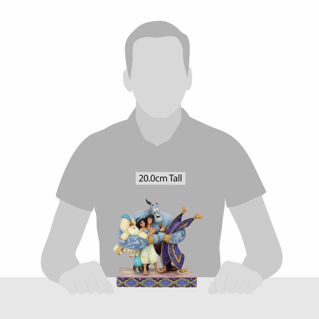 Alladdin Genie Hug "Group Hug!" 20cm Figurine - Disney Traditions By Jim Shore