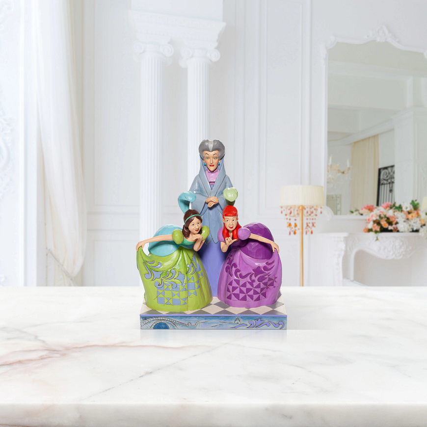 Cinderella "The Terrible Tremaine's" Lady Tremaine, Anastasia, and Drizella 21.5cm Figurine - Disney Traditions By Jim Shore
