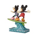 Mickey & Friends "Surf's Up!" Mickey & Minnie on Surfboard Figurine - Disney Traditions By Jim Shore