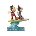 Mickey & Friends "Surf's Up!" Mickey & Minnie on Surfboard Figurine - Disney Traditions By Jim Shore