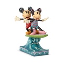 Mickey & Friends "Surf's Up!" Mickey & Minnie on Surfboard Figurine - Disney Traditions By Jim Shore