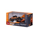 Bburago F1 2024 McLaren MCL 38 #4 WB Norris without Helmet 1:43 Scale Diecast Model