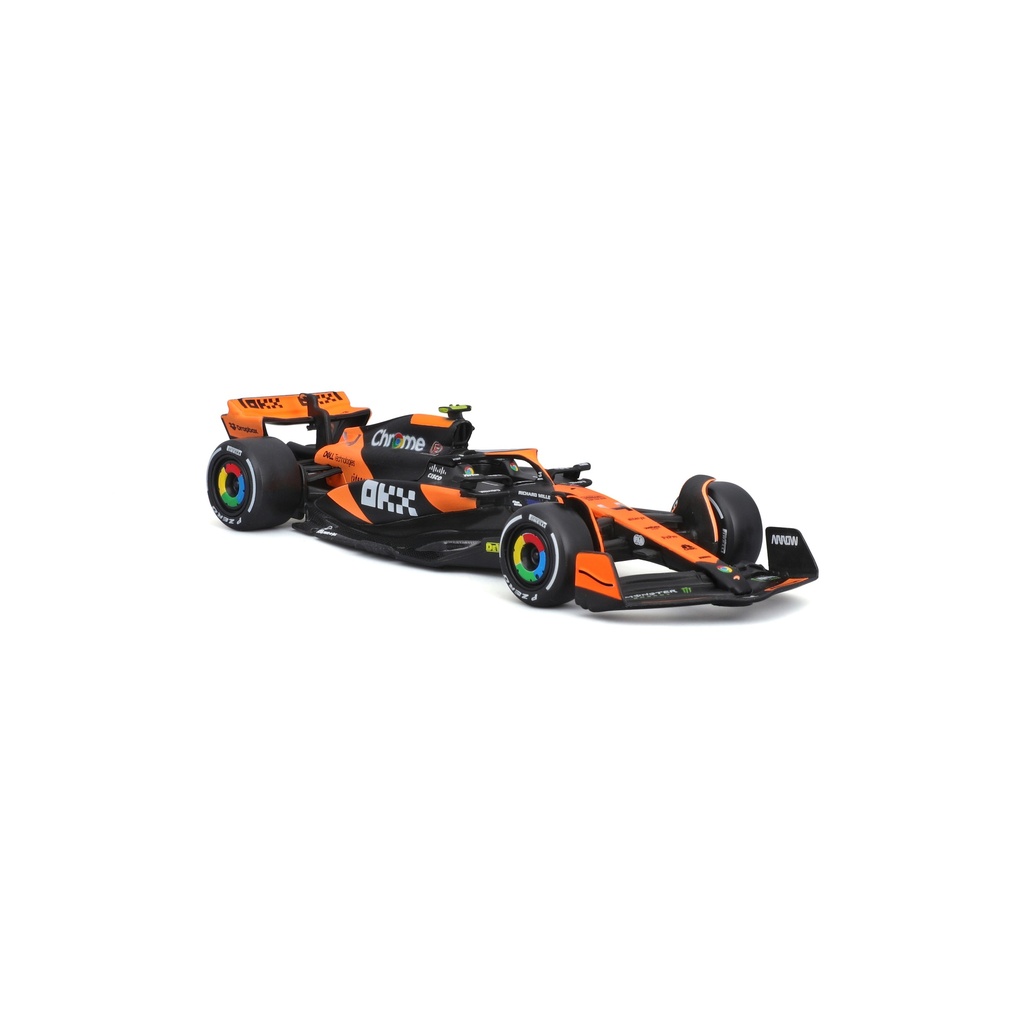 Bburago F1 2024 McLaren MCL 38 #4 WB Norris without Helmet 1:43 Scale Diecast Model