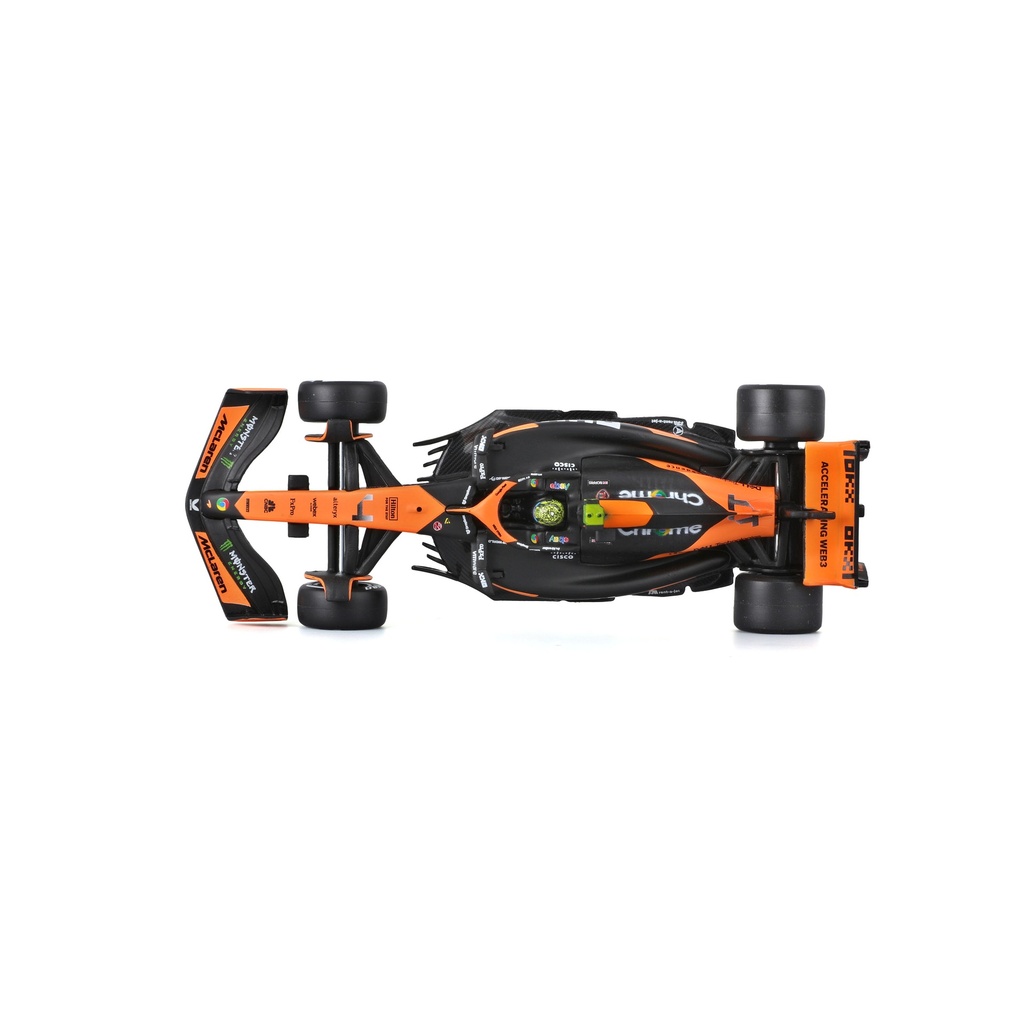 Bburago F1 with Helmet 1:43 2024 F-1 McLaren MCL 38 #4 Norris with Helmet