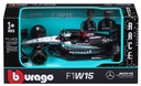 Bburago F1 2024 Mercedes AMG W15 #63 George Russell without Helmet 1:43 Scale F-1  WB