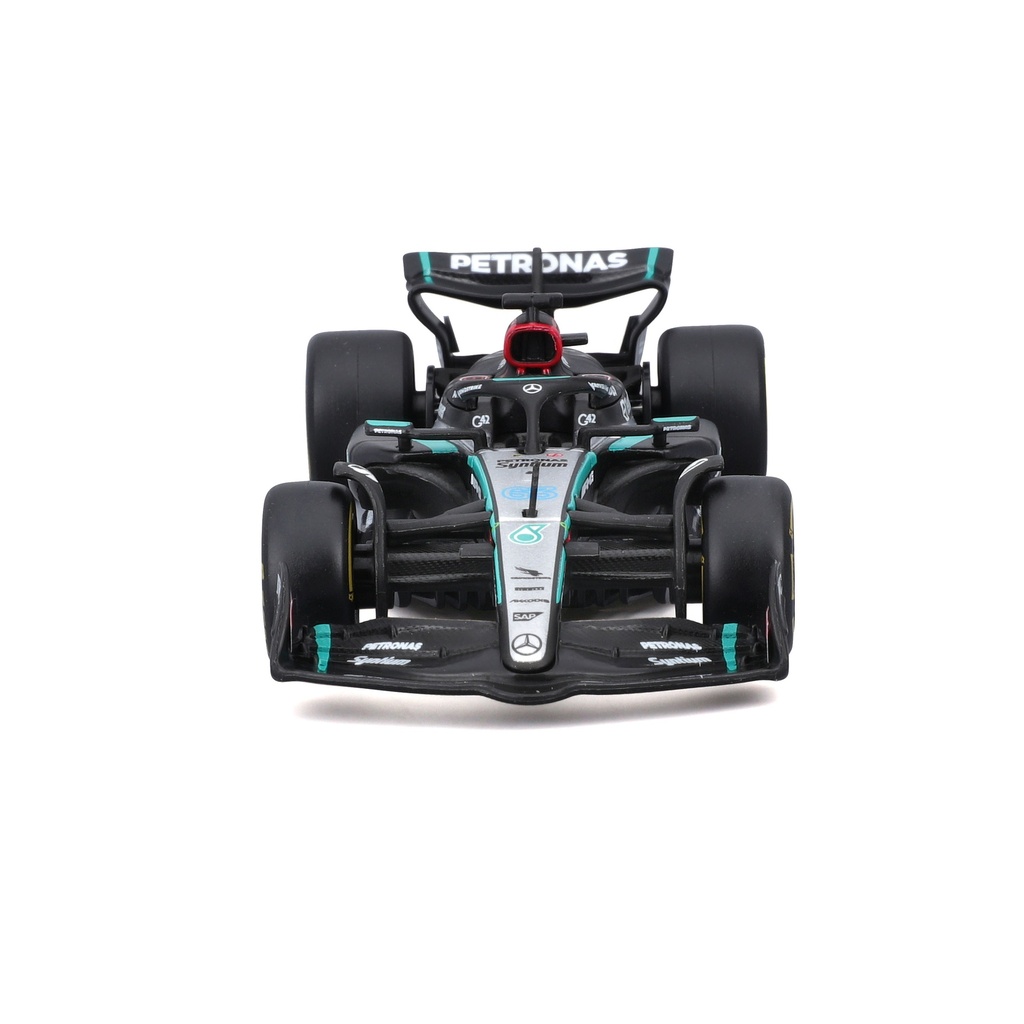 Bburago F1 2024 Mercedes AMG W15 #63 George Russell without Helmet 1:43 Scale F-1  WB