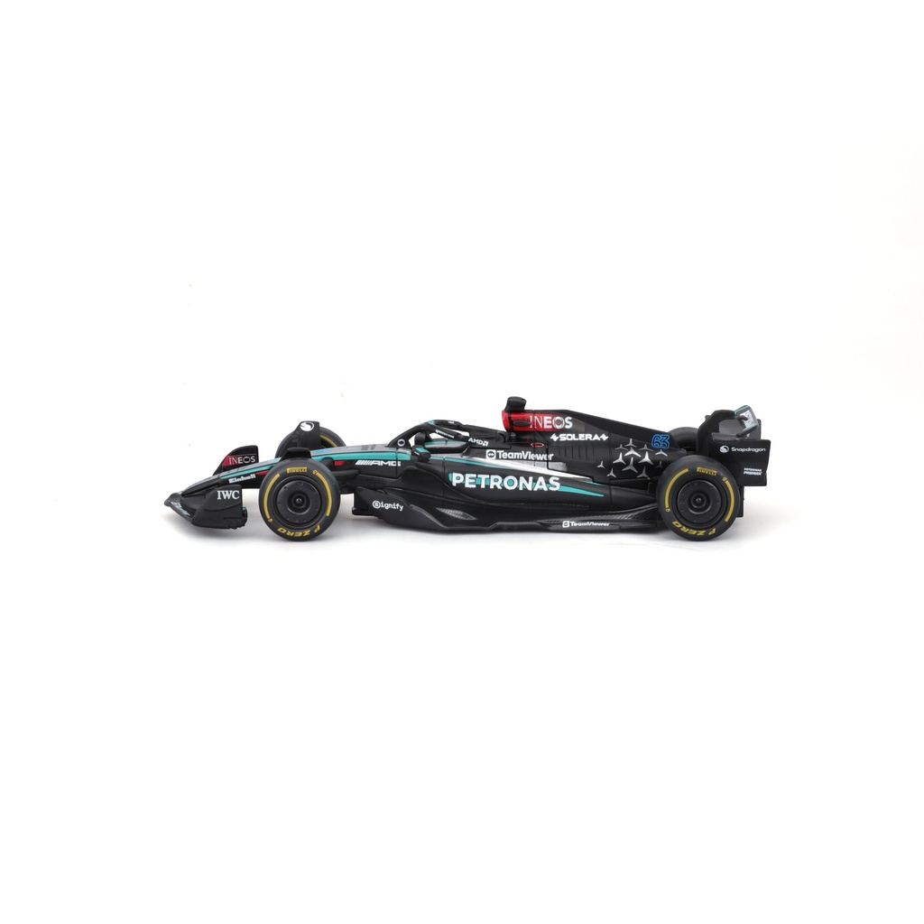 Bburago F1 2024 Mercedes AMG W15 #63 George Russell without Helmet 1:43 Scale F-1  WB