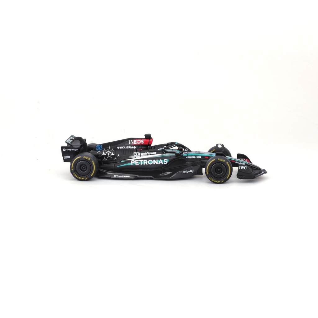 Bburago F1 2024 Mercedes AMG W15 #63 George Russell without Helmet 1:43 Scale F-1  WB