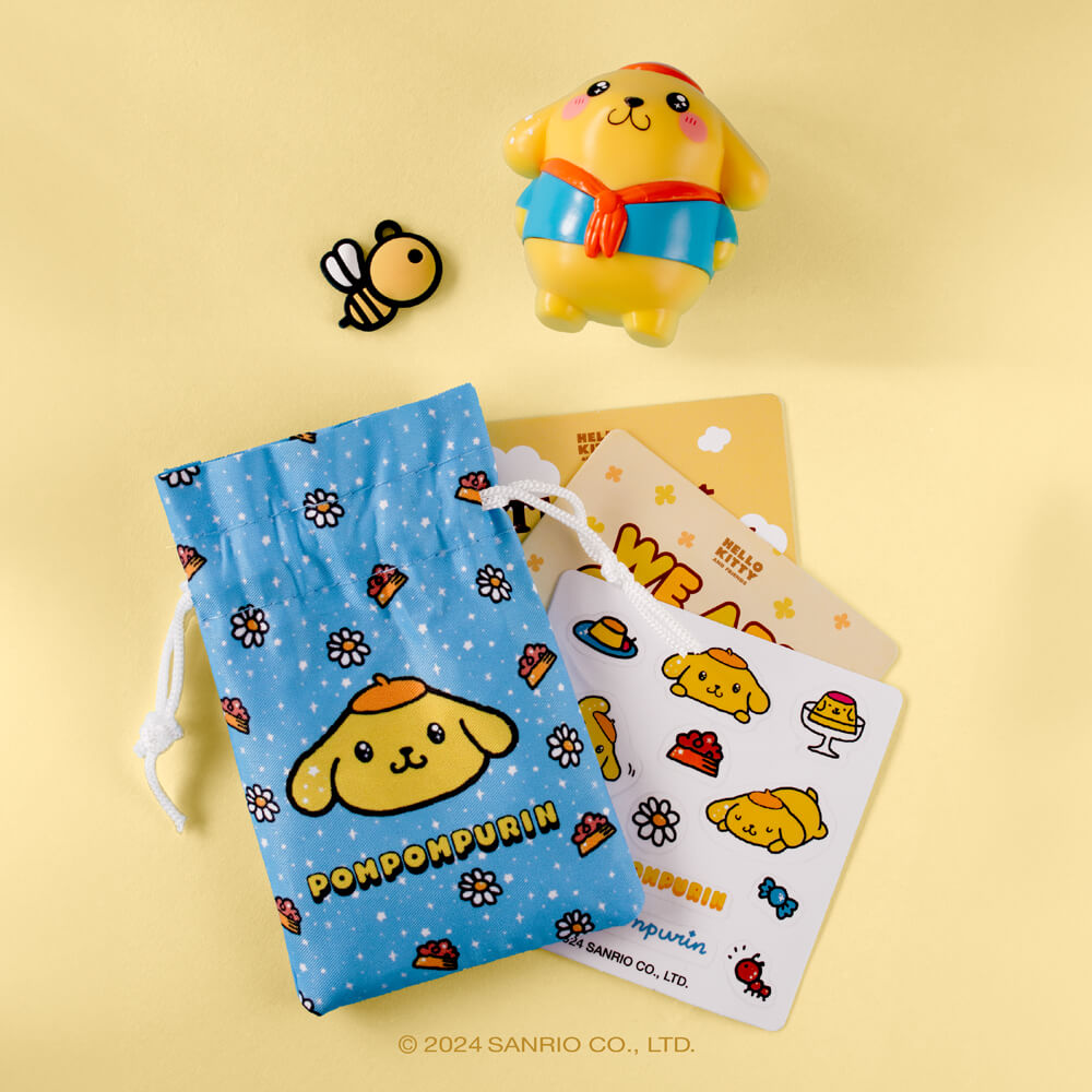 Hello Kitty and Friends Pompompurin Figurine Friendship Box