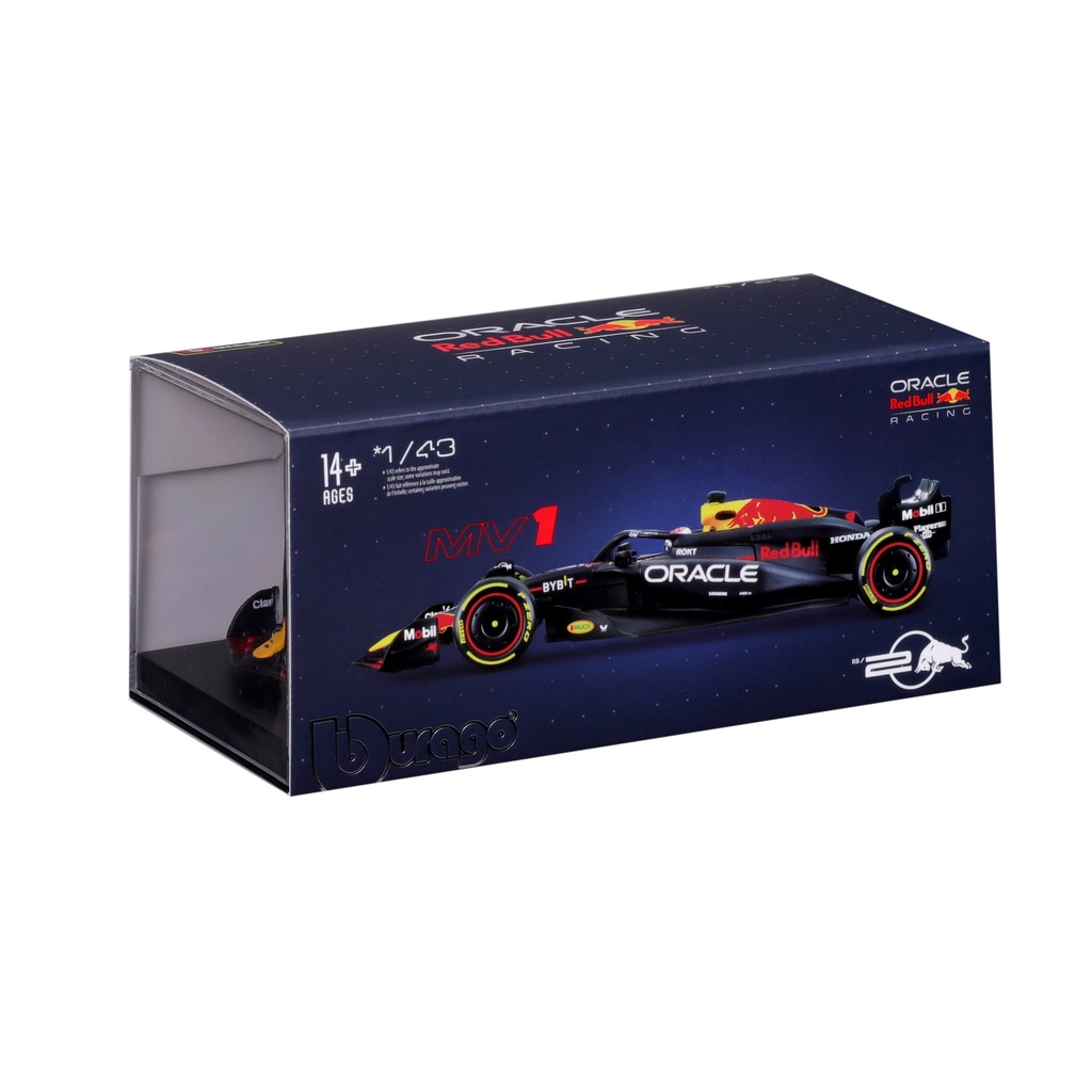 Bburago F1 with Helmet 1:43 2024 F-1 RedBull Racing RB20 #1 Verstappen with Helmet