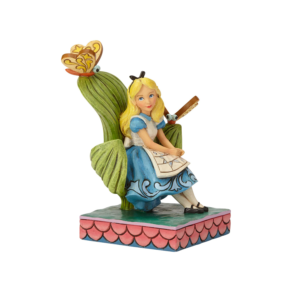 Alice in Wonderland "Curiouser and Curiouser" Alice Personality Pose 14cm Figurine - Disney Traditions By Jim Shore