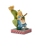 Alice in Wonderland "Curiouser and Curiouser" Alice Personality Pose 14cm Figurine - Disney Traditions By Jim Shore