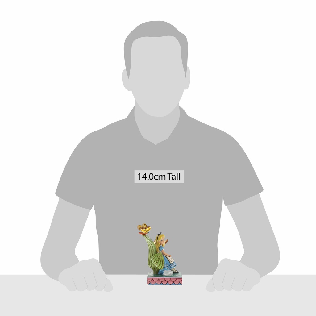 Alice in Wonderland "Curiouser and Curiouser" Alice Personality Pose 14cm Figurine - Disney Traditions By Jim Shore