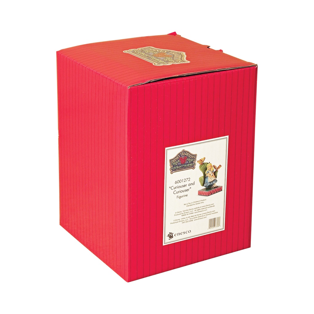 Alice in Wonderland "Curiouser and Curiouser" Alice Personality Pose 14cm Figurine - Disney Traditions By Jim Shore