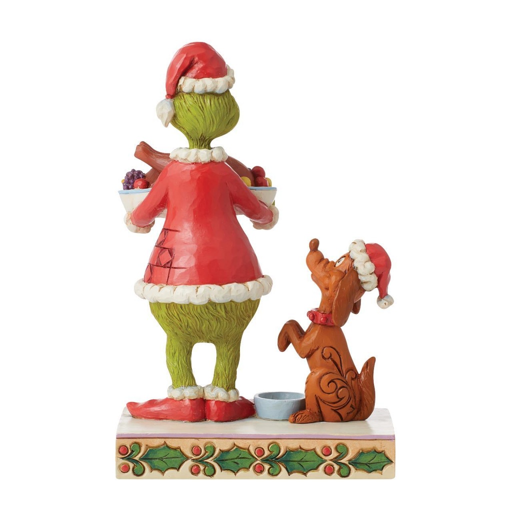 Dr Seuss The Grinch: Grinch with Christmas Dinner - Disney Traditions by Jim Shore