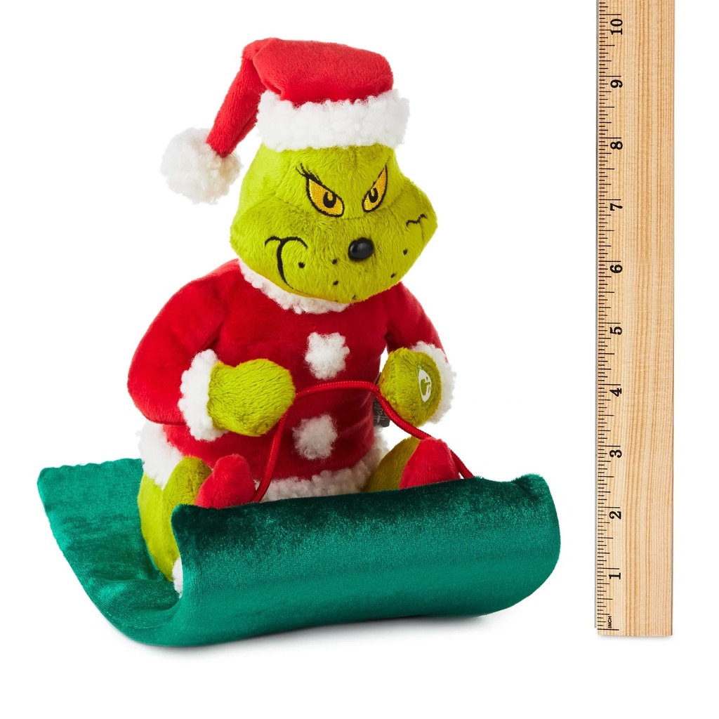 Dr Seuss The Grinch: Grinch on Sled Musical Plush With Motion - Hallmark
