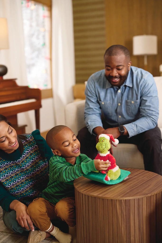 Dr Seuss The Grinch: Grinch on Sled Musical Plush With Motion - Hallmark