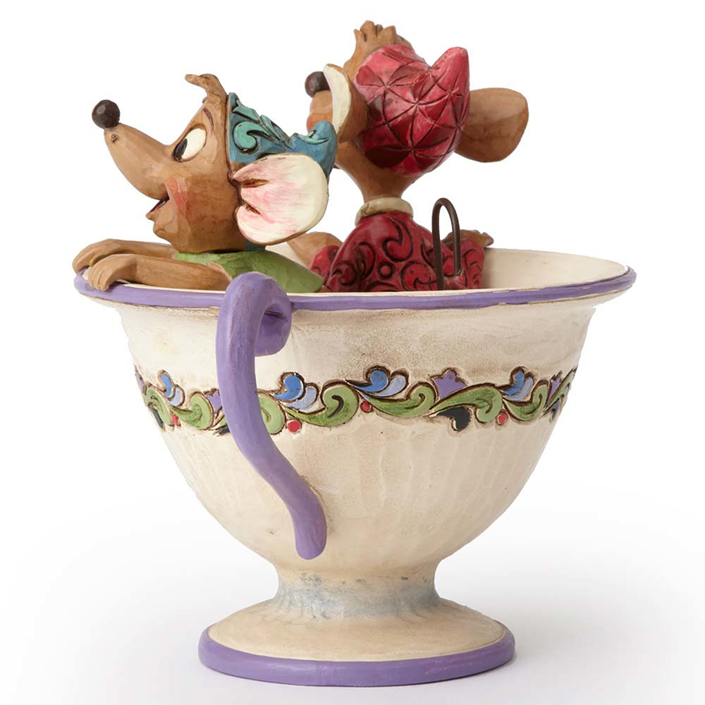 Jim Shore Disney Traditions: Jaq & Gus Mouse Teacup Figurine 10.8cm (#4016557)