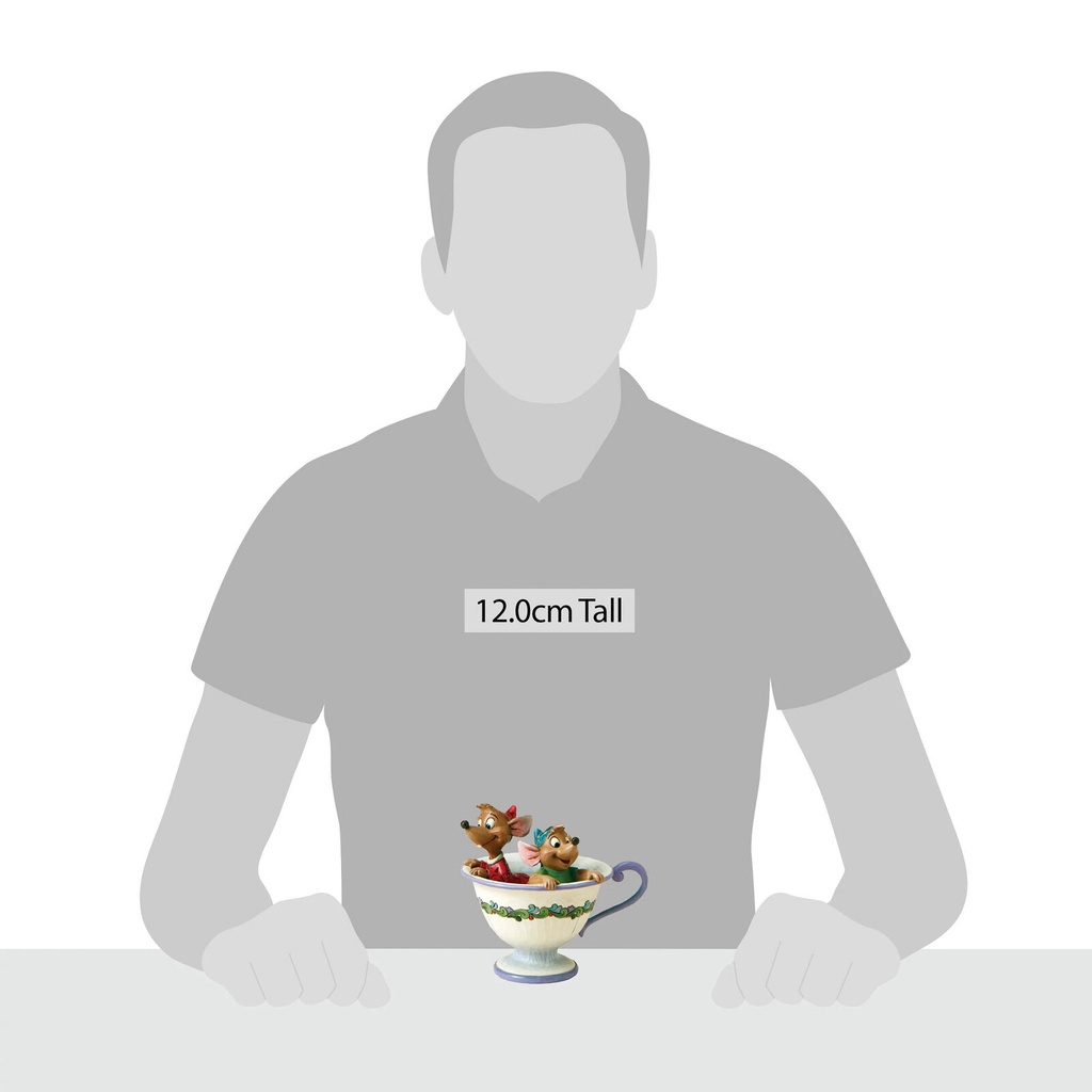 Jim Shore Disney Traditions: Jaq & Gus Mouse Teacup Figurine 10.8cm (#4016557)