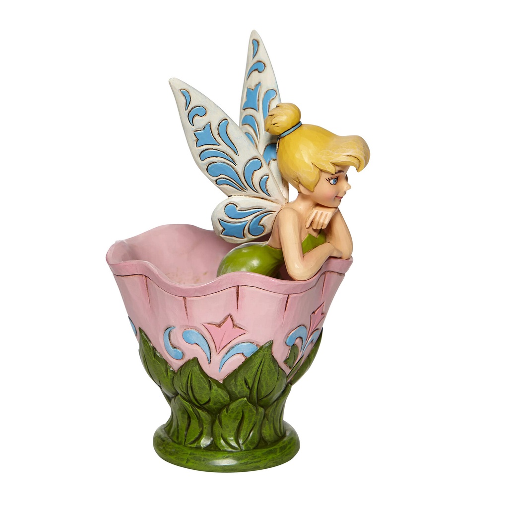 Jim Shore Disney Traditions: Tinker Bell Sitting in Flower Figurine 10cm (#6008076)