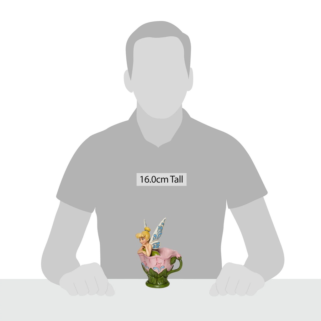 Jim Shore Disney Traditions: Tinker Bell Sitting in Flower Figurine 10cm (#6008076)