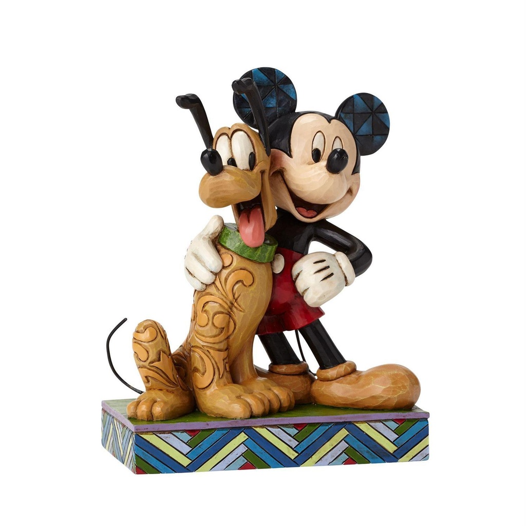 Jim Shore Disney Traditions: Mickey Mouse & Pluto "Best Pals" Figurine 10.8cm (#4048656)