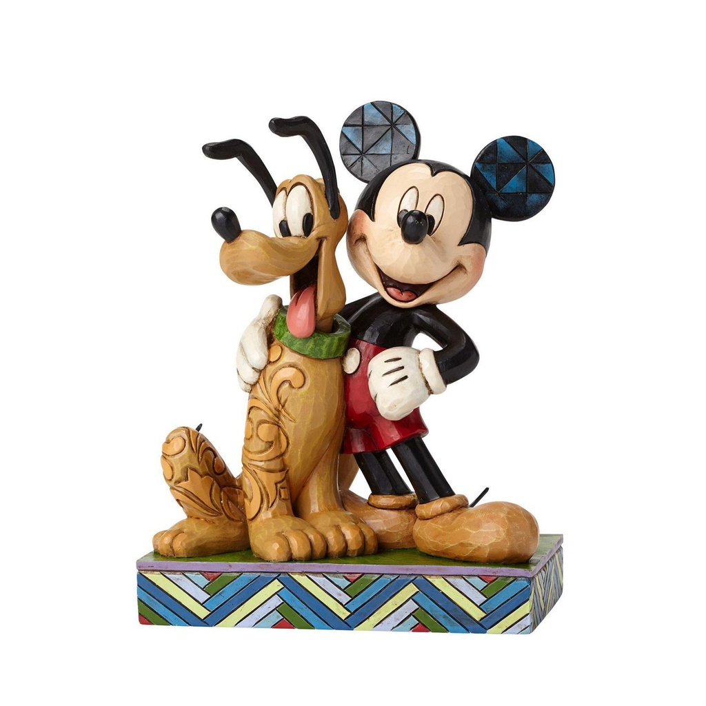 Jim Shore Disney Traditions: Mickey Mouse & Pluto "Best Pals" Figurine 10.8cm (#4048656)
